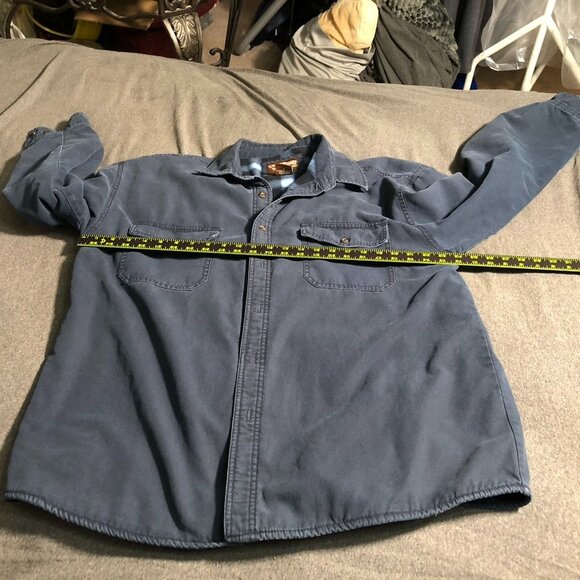 Levis Men's Shacket XL Blue Cotton100% Cotton Shell & Polyester Lining - Picture 4 of 16